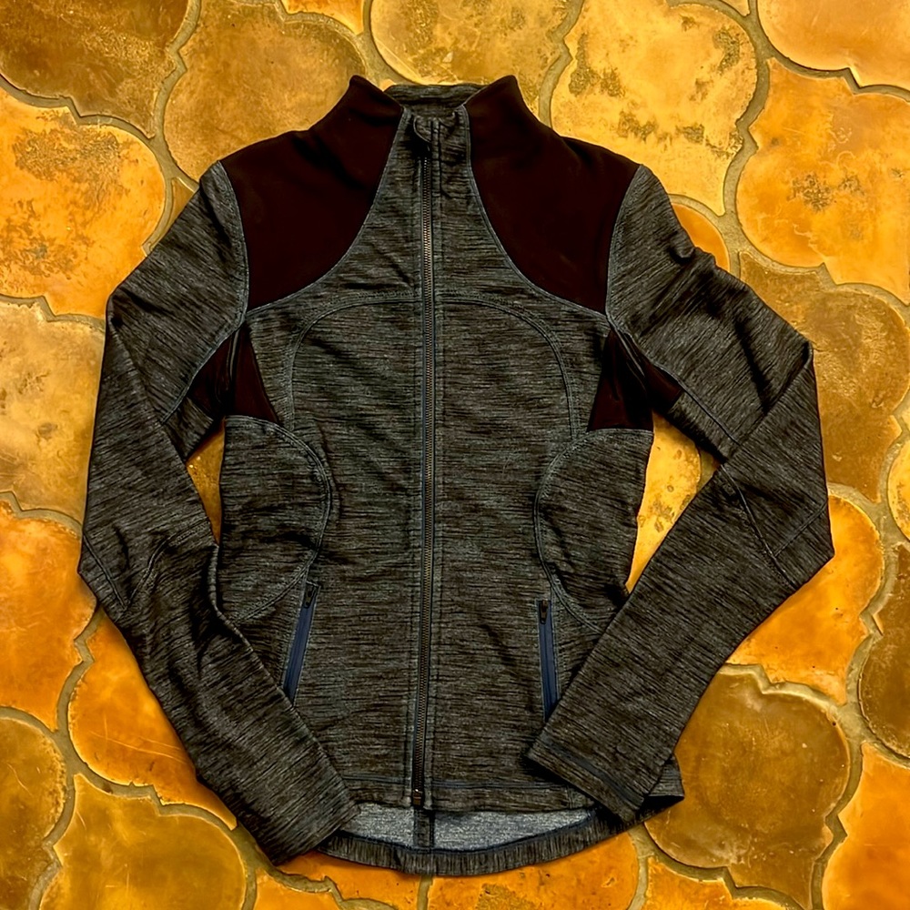 Lululemon Heathered Navy Full Zip Jacket
